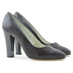Women stylish, elegant shoes 1214 croco purple