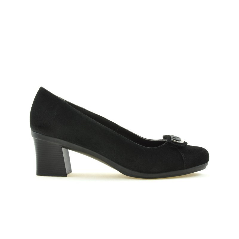 Women stylish, elegant, casual shoes 628 black velour