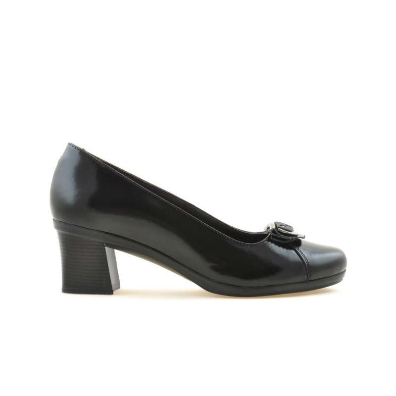 Women stylish, elegant, casual shoes 628 patent black