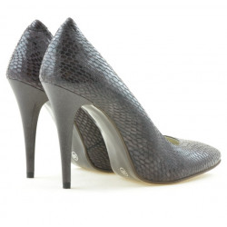 Women stylish, elegant shoes 1241 croco purple