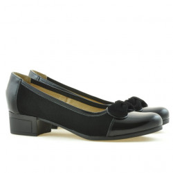 Women stylish, elegant, casual shoes 650 patent black combined