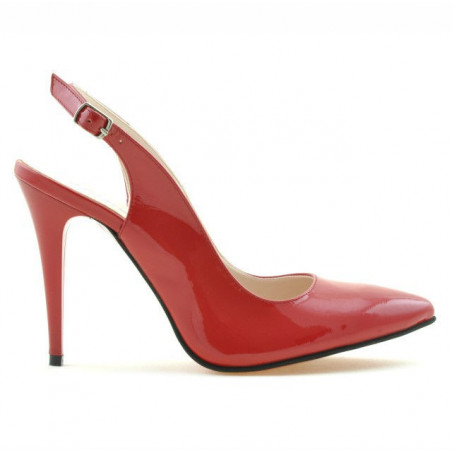 Women sandals 1235 patent red