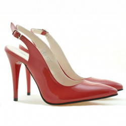 Women sandals 1235 patent red