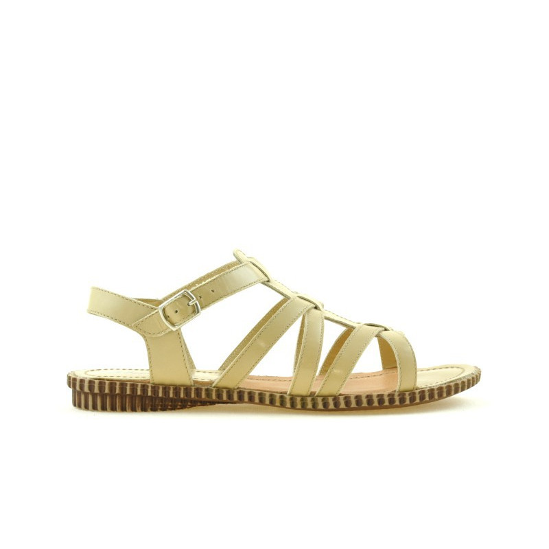 Women sandals 595 beige 1