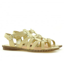 Women sandals 595 beige 1