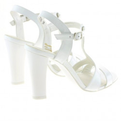 Women sandals 1239 patent white